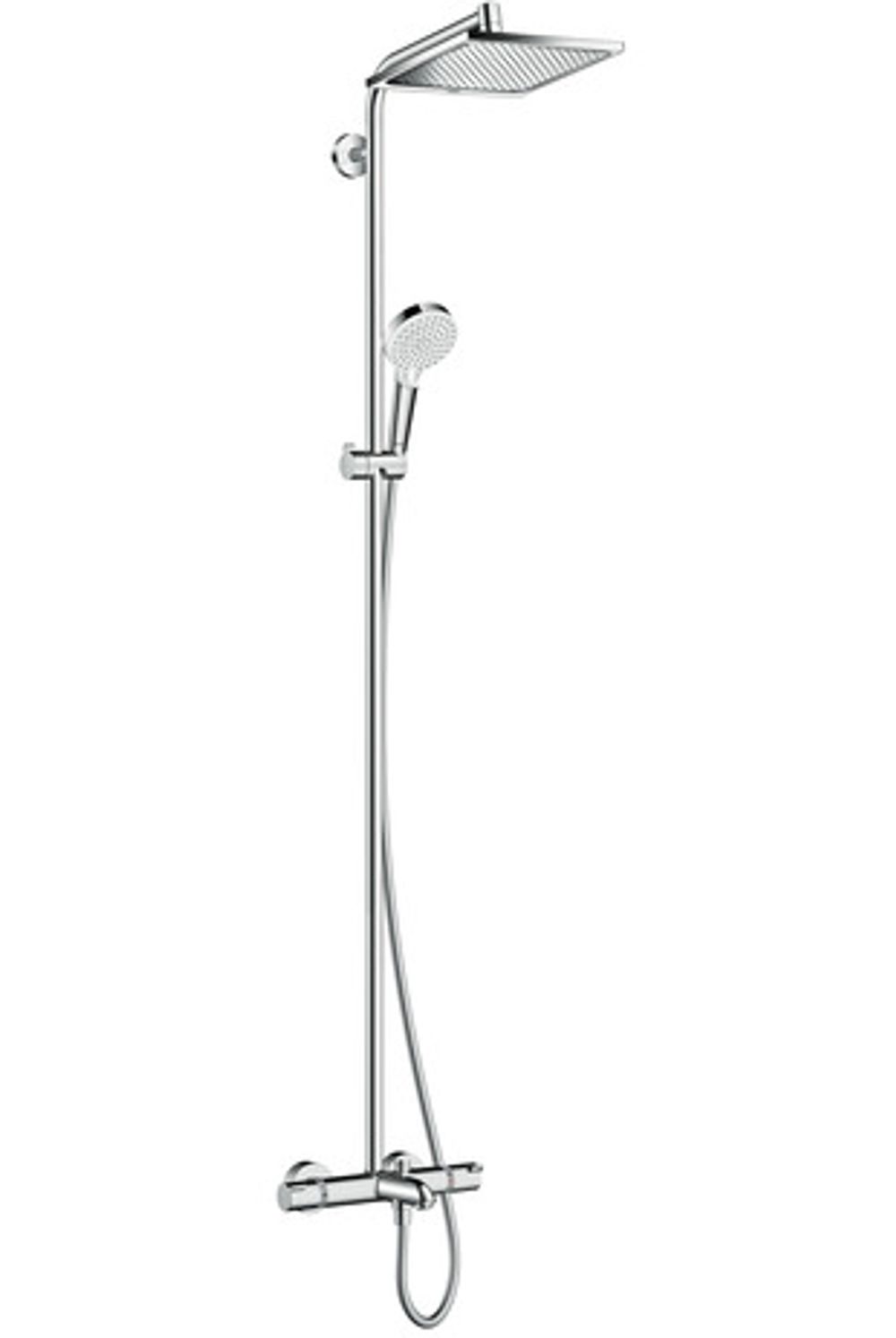 https://raleo.de:443/files/img/11eeea2576c9088092906bba4399b90c/size_l/Hansgrohe-HG-Showerpipe-Crometta-E-240-fuer-Wanne-chrom-mit-Thermostat-27298000 gallery number 1